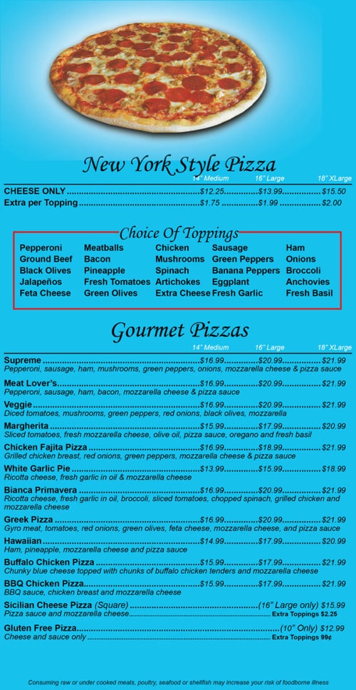 Kings NY Pizza Pizzas